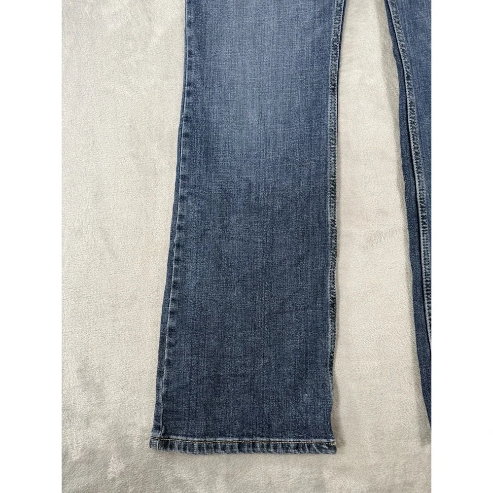 Wrangler Jeans Womens 11x34 Blue Denim‎ Retro Mae Bootcut Western Flare